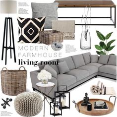 a living room filled with lots of furniture and decorating items on top of each other