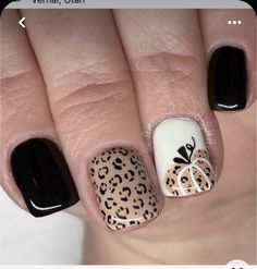 Cheetah Print Nails, Western Nails, Cheetah Nails, Fall Gel Nails, Leopard Print Nails, Pumpkin Nails, October Nails, Leopard Nails, Cute Gel Nails