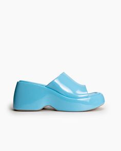 Details Women Size: US 5-11 Heel Height: 6.5 cm/2.55" Color: Orange, Red, Blue, Green, Yellow, Purple, Black, White, Silver Toe: Round Toe Material Lining Material: Microfiber Outsole Material: Rubber Upper Material: Patent leather Insole Material: Microfiber