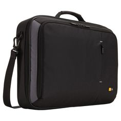 the case is black and grey with a zipper on one side, and an external compartment for