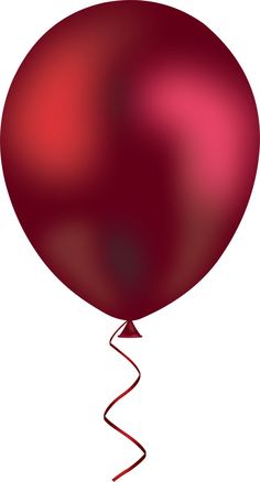 a red balloon with a string attached to it