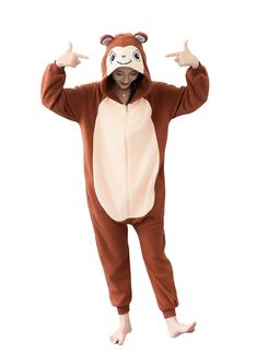 PRICES MAY VARY. Adults Pajamas Material: The Adults Monkey Onesie is Fleece fabric with higher fiber density, lint-free, fluffy and super soft and skin-friendly,Soft and comfortable. Keeps warm in autumn and winter when you wear it as Pjs. Cosplay Costumes Design: Animal Monkey Cosplay Costume for Women has a hood with eyes and nose ,like real animals .Matching fun tails and Loose chest designs help complete your ultimate cosplay look ,is a better choice for Halloween costume. Multi-purpose Adu Adult Onesie Costume, Monkey Onesie, Monkey Costumes, Adult Onesie Pajamas, Pajama Costume, Onesie Costumes, Animal Onesie, Animal Pajamas, Halloween Onesie