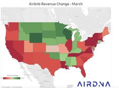 an image of a map that shows the percentage of change in each state