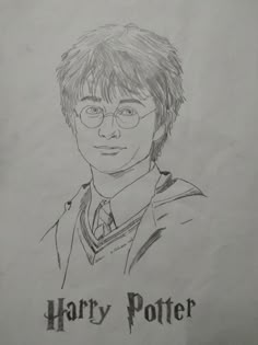 a drawing of harry potter from the harry potter movie