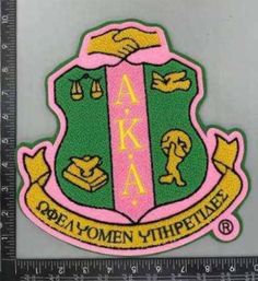 a patch with the words aka and women's whiffies on it