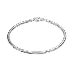 "This sterling silver snake chain bracelet provides a great way to to start your Individuality Beads collection. Comes in a gift box. BRACELET DETAILSWatch the product video here. Length: 7.5 in. Clasp: lobster-claw Metal: sterling silver Size: 7.5"". Color: Grey. Gender: female. Age Group: adult." Metal Snake Chain Necklace With Lobster Clasp, Metal Snake Chain Necklace With Lobster Clasp As Gift, Gift Metal Snake Chain Necklace With Lobster Clasp, Adjustable Snake Chain Bracelet, Silver Snake Chain Bracelet For Everyday, Minimalist Sterling Silver Snake Chain Bracelet As Gift, Sterling Silver Snake Chain Bracelet Gift, Elegant Sterling Silver Snake Chain Bracelet With Lobster Clasp, Adjustable Sterling Silver Snake Chain Bracelet