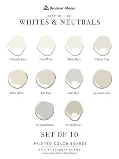 the best selling white and neutrals paint colors