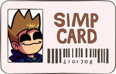 an image of a simp card with a cartoon character