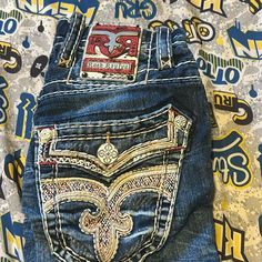 Used One Time Rock Revival Jeans, One Time, Rock Revival, Mens Jeans, Man Shop, Blue, Color