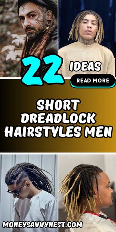 22 Top Short Dreadlock Hairstyles for Men: Modern and Traditional Looks Back Braid, Dreadlock Hairstyles For Men, Dreadlock Styles, Crown Braid, Dreadlock Hairstyles, Hairstyles For Men, Facial Features, Loc Styles, Mens Hairstyles Short