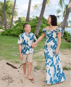 Leilani Holoku Hawaiian Dress Capture the essence of Hawaii in the Leilani Holoku dress, crafted with beautiful and stunning floral Hawaiian dress featured in a flattering, classy silhouette. Square neckline with pinched ruffles Elastic ruffled cap sleeves Flattering front and back darts Center back zip Cotton Poplin Made in Hawaii, USA Available in sizes S - XL Blue Fitted Hawaiian Dress, Blue Tropical Dress With Hibiscus Print, Pali Hawaii Sandals, Hawaiian Muumuu, Aloha Dress, Aloha Print, Muumuu Dress, Hawaii Usa, Comfy Sandals