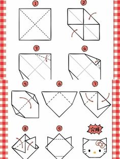 how to make an origami cat