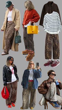 Outfits con pantalones animal print leopardo Print Jeans Outfit, Animal Print Jeans, Outfits Con Jeans, Leopard Jeans, Animal Print Outfits, Hipster Fashion, Mixing Prints, Jean Outfits