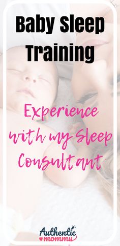 a mother and her baby sleeping together with text overlay that reads, baby sleep training experience with my sleep constant