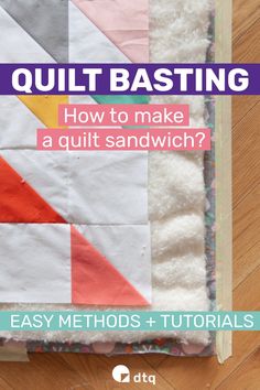 a quilt with the title how to make a quick and easy quilting pattern on it