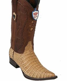 Premium Quality WILD WEST HONEY GENUINE CROCODILE CAIMAN BELLY WESTERN COWBOY BOOT 3X TOE (EE) , Mens Boots Fitted Western Boots With Crocodile Pattern, Western Boots With Crocodile Pattern And Round Toe, Caiman Crocodile, Harness Boots, Cowboy Boot, Mens Shoes Boots, Western Cowboy Boots, Leather Slides, Leather Pulls