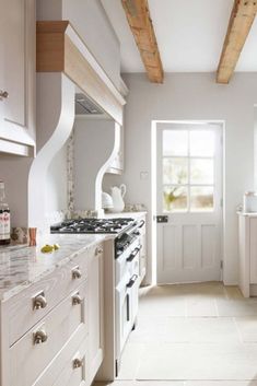 Country Kitchen Inspiration Updating A Kitchen, Country Kitchen Inspiration, Wooden Worktops, A Modern House, Rural Lifestyle, Flagstone Flooring, South Downs, Splashback Tiles