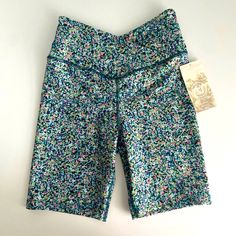 Nwt Xs Women’s Sage Collective Biker, Workout Gym Shorts Blue Static Ditsy Print Multicolor Activewear With Built-in Shorts, Spring Activewear With Built-in Shorts Mid-thigh Length, Multicolor Athletic Shorts With Built-in Shorts For Spring, Spring Athleisure Yoga Shorts, Spring Sports Knee-length Shorts, Short Athletic Shorts For Yoga In Spring, Athletic Shorts For Yoga In Spring, Spring Activewear For Workout With Short Inseam, Casual Compression Shorts For Spring