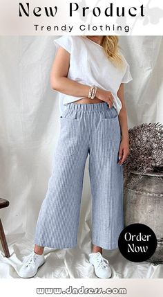 Cotton Linen Loose Fashion Casual Straight Leg Pants Women's Clothes Baggy Straight Leg Bottoms For Vacation, Vacation Wide Leg Capris With Pockets, Non-stretch Wide Leg Pants With Pockets For Vacation, Vacation Harem Pants With Pockets, Relaxed Fit Capris With Pockets For Vacation, Wide Leg Summer Capris With Pockets, Summer Wide Leg Capris With Pockets, Summer Wide-leg Capris With Pockets, Spring Ankle-length Bottoms With Pockets