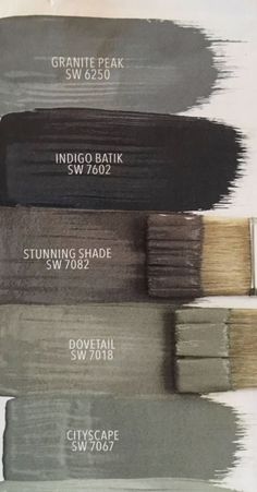 the different shades of paint that are used to create an interior color scheme for your home