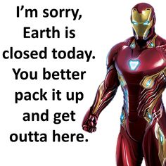 an iron man standing in front of a white background with the words i already told you, i don't want to join your super secret