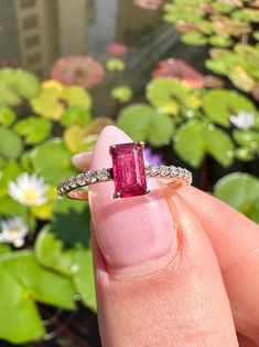 Embrace timeless elegance with this captivating ruby and diamond ring, handcrafted in luxurious 14k rose gold. Bask in the captivating glow of a stunning 0.81 carat natural ruby, radiating vibrant color and captivating beauty. Delicate accents of 0.20 carat diamonds, boasting exceptional H color and VS clarity, dance around the center stone, adding a touch of brilliance and enhancing the overall sparkle. The warm embrace of the rose gold setting beautifully complements the contrasting colors of Ruby Diamond Ring, Ruby Diamond Rings, Natural Gemstone Ring, Vs Diamond, Ruby Diamond, Natural Ruby, Gold Set, Rings Statement, Contrasting Colors