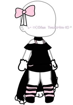 Gachalife Girl Outfits, 가족 일러스트, Adorable Homes Game, Girls Dress Outfits, Club Face, Black White Outfit, Neon Outfits, Club Hairstyles