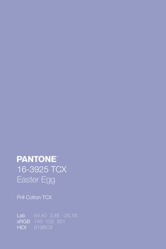 pantone's easter egg is shown in purple