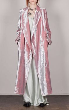 Ann Demeulemeester Belted Wool-Blend Coat Damir Doma, Looks Vintage, Pink Fashion, Moda Operandi, Syrup, Beautiful Outfits