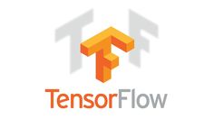 the logo for tensorflow is shown in orange and grey colors, with an arrow pointing