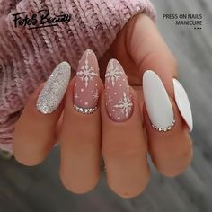 Click here to view more Fofosbeauty Press On Nails at lower price! Limited Edition Christmas Design Nails Decoration are here, with glossy extra-long stiletto shaped nails! Spare yourself a schlep to the salon with DIY false nails that also save you time and money. Wickedly chic one-of-a-kind manicures will make you look spellbindingly beautiful in a snap. Created exclusively for Fofosbeauty by top professional nail artists and social influencers, you wont find these styles anywhere else. Fofosb Stick On Nails, Artificial Nails, Nail Polishes, Nail Accessories, Rhinestone Nails, False Nails