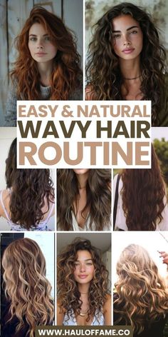 Products For Wavy Hair Natural Curls, How To Style Natural Wavy Hair, Natural Wavy Hair Styles, Styling Wavy Hair Naturally, 2a Wavy Hair Routine, 2b Wavy Hair Routine, Best Products For Wavy Hair, Hair Routine Steps, 2a Hair Routine