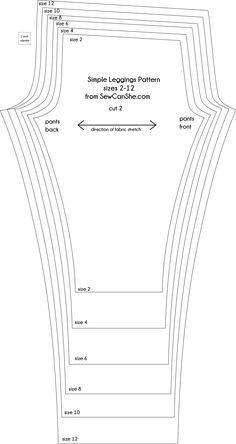 the front and back side of a pattern