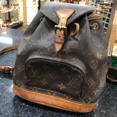 Louis Vuitton Montsouris Pm In Very Good Condition! Straps Are In Perfect Condition! Louis Vuitton Backpacks For Women, Fringe Louis Vuitton Backpack, Montsouris Pm, Louis Vuitton Backpack, Bags Louis Vuitton, Lv Wallet, Louis Vuitton Wallet, Brown Purses, Louis Vuitton Bags