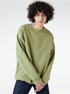 Editor's NotesOversized sweatshirts designed by THE MUJI. These are in a relaxed and loose fit, with an overfitted silhouette. These are comfortably made with heavy sweat material and napping inside which is suitable for cold weather. The unique color choices and the durable and delicately made sweatshirt is recommended as daily wear, and easy to match with any type of bottom wear of your choice. - Loose fit silhouette- Comfortably made with heavy sweat material- Inside napping, suitable fo Sweatshirt Designs, Unique Colors, Color Choices, Cold Weather, Daily Wear, Loose Fitting, Sweatshirts, Green, How To Wear