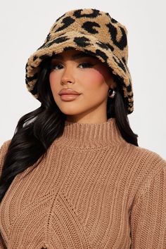 Available In Tan. Bucket Cheetah Print Sherpa Material Imported | In The Wild Bucket in Tan by Fashion Nova Leopard Hat, Trendy Fall Outfits, In The Wild, Falling Down, Thigh High Boots, Thigh High, Cheetah Print, Thigh Highs, Hat Fashion