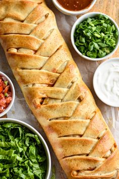 Easy Taco Braid • Dance Around the Kitchen Braided Taco Bake Crescent Rolls, Taco Braid Recipe Pizza Dough, Taco Braid Crescent Rolls, Pilsbury Pizza Dough, Taco Braid, Taco Roll Ups, Dance Around The Kitchen, Crescent Bake