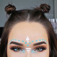 Coachella Make-up, Teknik Makeup, Boho Makeup, Festival Make Up, Neon Makeup