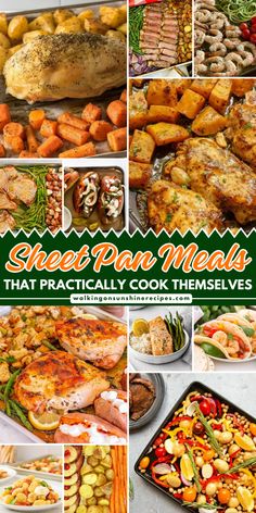 Find your next dinner idea in this collection of easy sheet pan meals that simplify cooking. Sheet pan dinners are a game changer for busy kitchens and help get supper on the table any night of the week. Aluminum Pan Meals, One Pan Recipes Healthy, Easy Sheet Pan Meals, Pan Chicken Breast, Easy Main Course Recipes, Italian Shrimp Recipes, Dinners Chicken