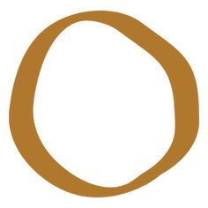 an orange circle with the letter o in it's center, on a white background