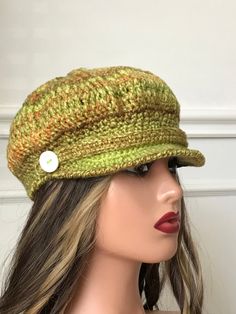 Handmade crochet hat with  wood yarn , thick but very soft .  Material: 100% wood yarn  size: 50cm to 52  to 19"1/2 to 20"1/2 high: 7" 18 cm Color: you can see all photos and very soft warm  Care intrusion: Hand wash cold water. machine wash cold, gently cycle. Do not bleach do not iron please purchase a sufficient quantity of one dry lot to ensue uniformity of color hat  and dryable  handmade crochet by. Vaniodesigns  Thanks for looking. Slouchy Crochet Yarn Hat, Slouchy Crochet Yarn Cap, Adjustable Yarn Crochet Hat For Fall, Acrylic Yarn Crochet Cap For Fall, Fall Crochet Cap Made Of Acrylic Yarn, Warm Brimmed Crochet Yarn Hat, Adjustable Crochet Yarn Cloche Hat, Adjustable Green Acrylic Yarn Hat, Warm Adjustable Crochet Hat