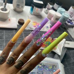 Extendo Nails, Xxl Nails, Really Long Nails, Long Square Nails, Acrylic Toe Nails, Diy Acrylic Nails, Claw Nails, Cute Acrylic Nail Designs, Polygel Nails