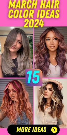 Trendy Spring Hair Color 2024, 2024 Hair Color Trends For Women Spring, Spring And Summer Hair Color Ideas, Trending Hair Color 2024 Women, Short Hair Color 2024 Trends Women, Hair Color Ideas For Spring 2024, Hair Color For Spring 2024