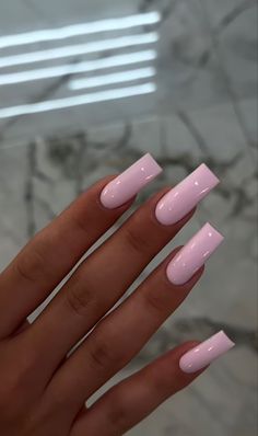 Long Square Nails, Baby Pink Nails, Her Nails, Unique Acrylic Nails, Long Square Acrylic Nails, Pink Acrylic Nails, Square Acrylic Nails, Fire Nails