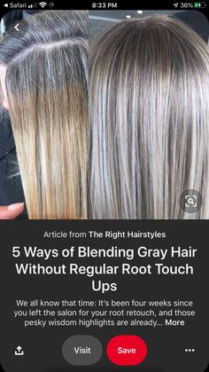 Ash Blonde Hair Balayage, Grey Blonde Hair, Grey Hair Coverage, Mushroom Hair, Grey Hair Transformation, New Hair Do, Color Rubio, Grey Hair Inspiration, Silver Hair Color