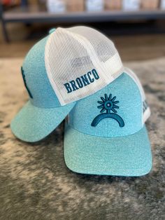 Spur Up Hat- Ocean is a seafoam green hat with an off-white mesh back. Featuring a 3D embroidered spur in a dark teal, and on the side in the same color. SPUR UP - incite to action, accelerated growth or development. We hope by wearing this hat you have the drive and fire within to achieve your dreams * Mid-Pro * Pre-curved visor #ridethebronco Country Hairstyles, Country Hats, Western Boutique, Achieve Your Dreams, Green Hat, Green Hats, Cute Hats, White Mesh, Seafoam Green