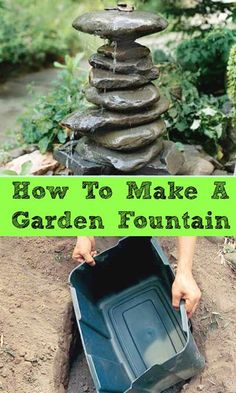 how to make a garden fountain