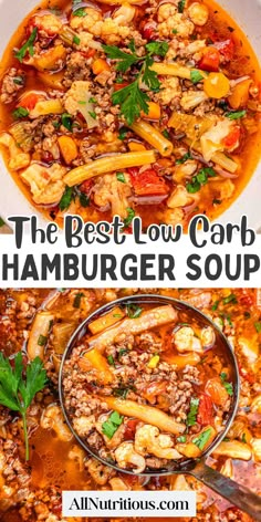 the best low carb hamburger soup recipe