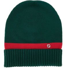 The Gucci Gg Green Wool Beanie With Red Stripe Is Crafted From 100% Wool, Featuring An Interlocking G Logo And Trim Red Stripe Gucci Gg Green Wool Beanie With Red Stripe 100% Wool Interlocking Gg Accent Size M: 58 (22 Cm) Product Number 494598 Made In Italy Gucci Beanie, Gucci Cap, Black Baseball Hat, Wool Hat Knit, Gucci Hat, G Logo, Wool Beanie, Knit Beanie Hat, Gucci Accessories