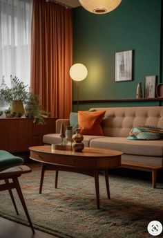 a living room with two couches and a coffee table in front of a window